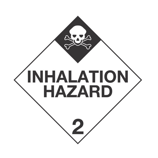 Hazard Class 2: Inhalation Hazard Placard Sign | Transportation Placards Decal Stickers