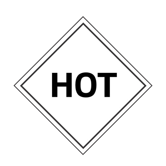 Hazard Class 9: HOT Placard Sign | Transportation Placards Decal Stickers